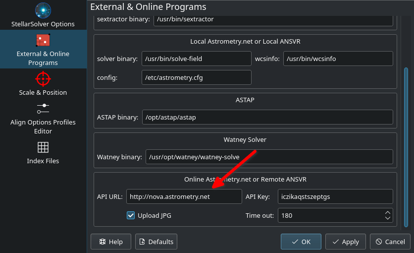 astrometry windows ansvr