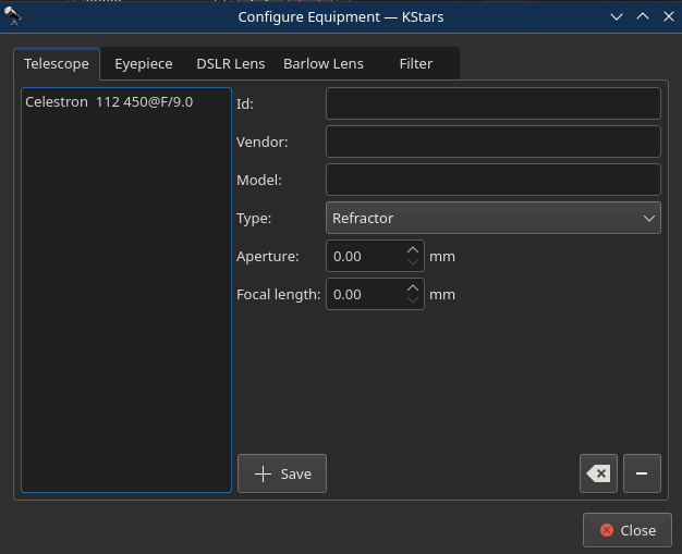 telescope editor