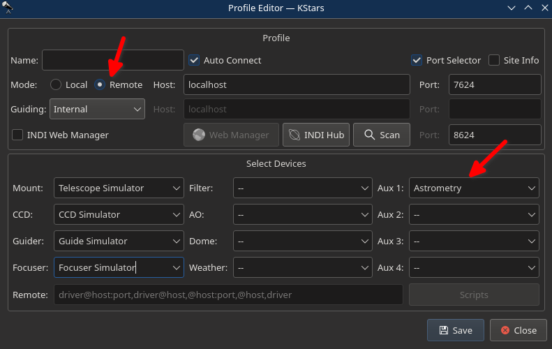 align remote solver