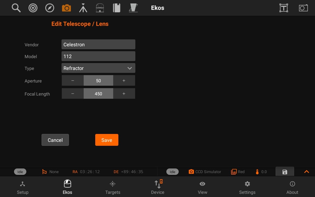 telescope editor